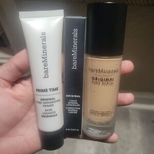 bareMinerals Primer, Concealer & Radiant Foundation Set — White, Black, Beige